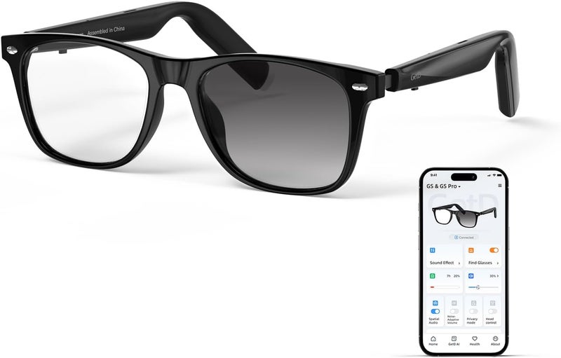 GetD 2026 AI Glasses for Men & Women, Smart Glasses Powered by ChatGPT, AI Real-time Translation with 145 Languages, 11H Music Play, Bluetooth Glasses with Photochromic Lens for Daily Use, Travel - Image 1